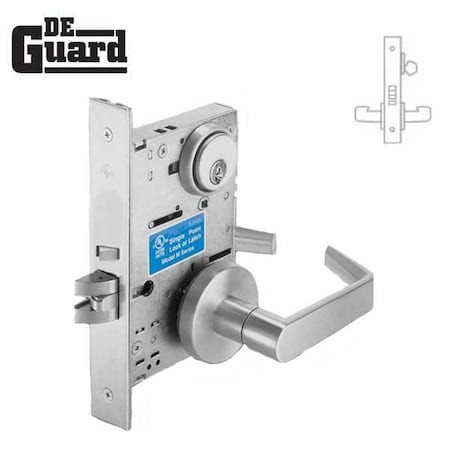 Deguard Extra Heavy Duty Mortise Lock - Classroom - RC -26D DM2005-LR01-RC-26D